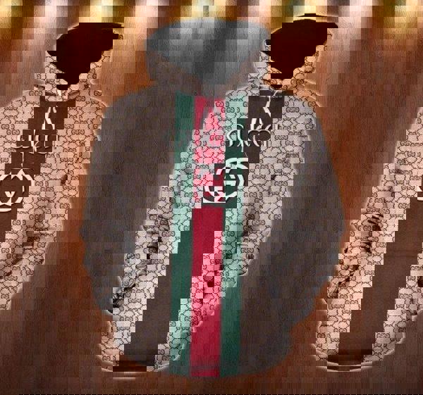 Gucci stripe unisex hoodie for men women luxury pullover nh013