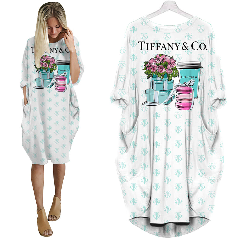 Tiffany & co. batwing pocket dress luxury brand clothing clothes outfit for women hot 2023