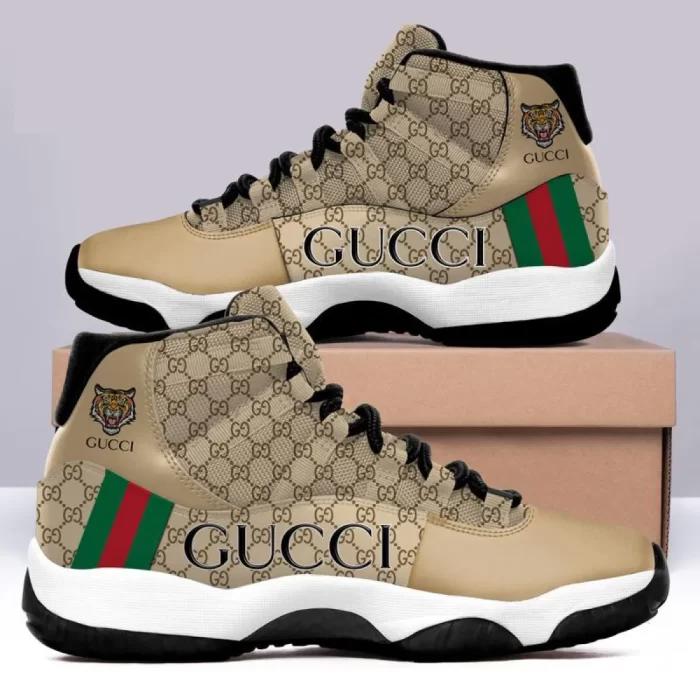 Gucci brown tiger air jordan 11 sneakers shoes jd20255