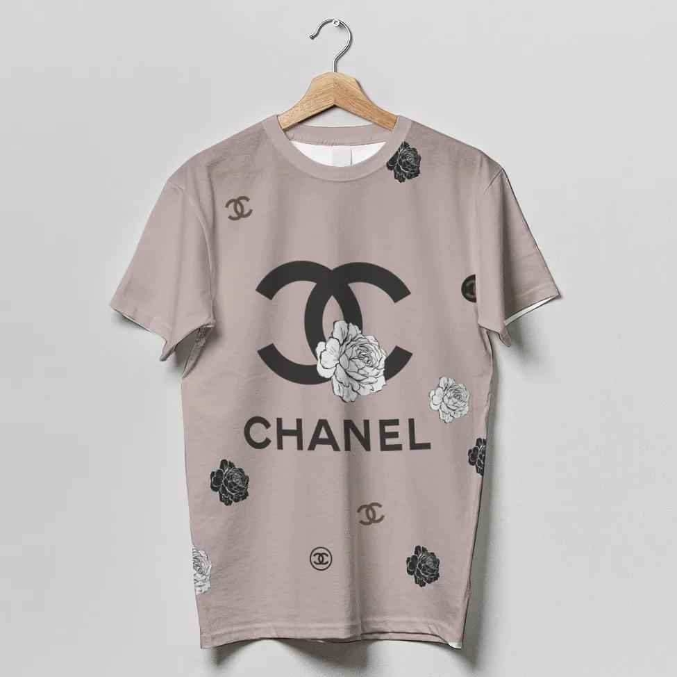 Chanel sepia luxury brand premium unisex t-shirt outfit for men women