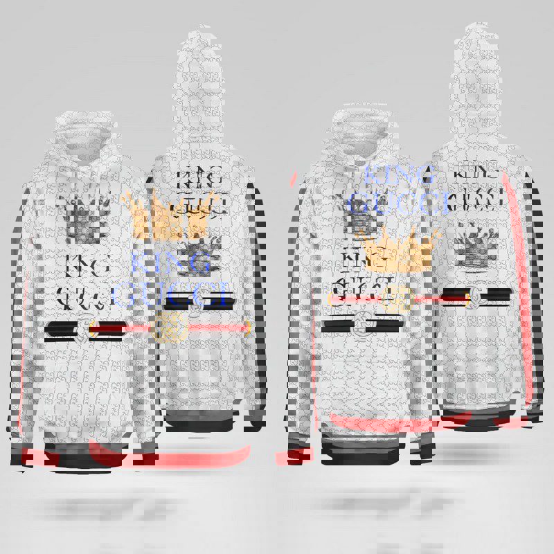 Gucci king unisex hoodie for men women luxury pullover nh100