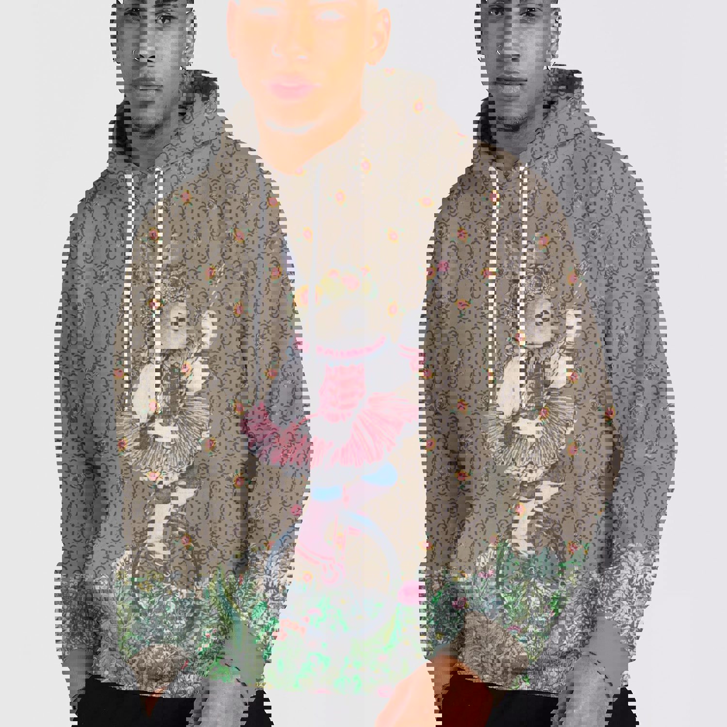 Gucci luxury 3d pullover unisex hoodie lzh1094