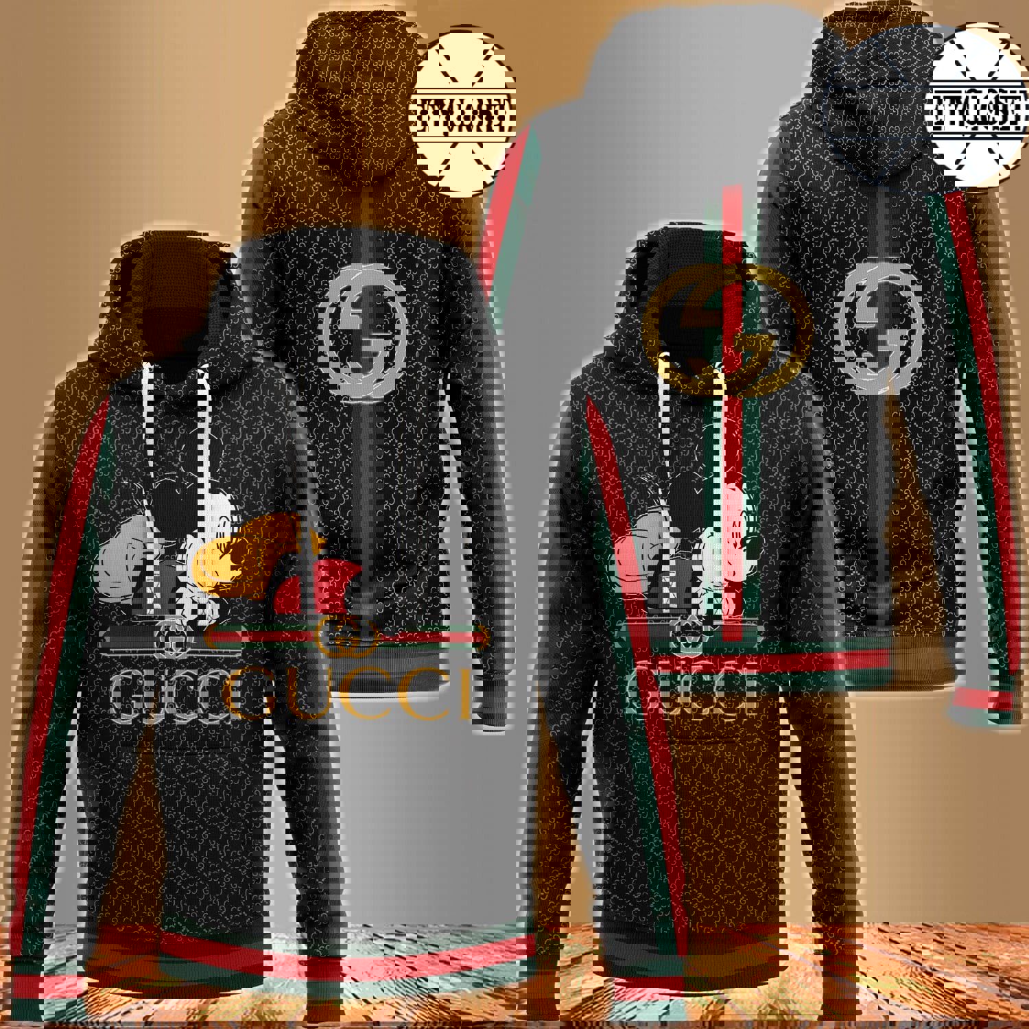 Gucci mickey mouse unisex hoodie for men women luxury pullover disney gifts nh141