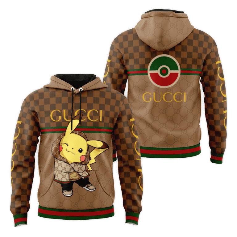 Gucci pokemon unisex hoodie luxury brand gifts 2023 jh2050