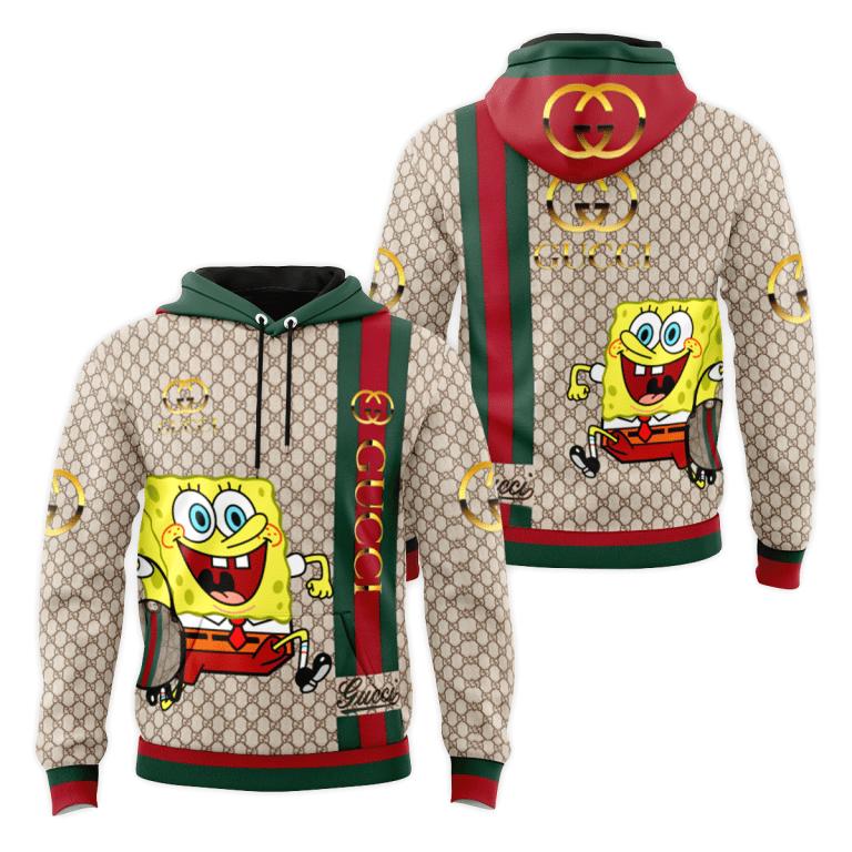 Gucci spongebob unisex hoodie luxury brand gifts 2023 jh2022