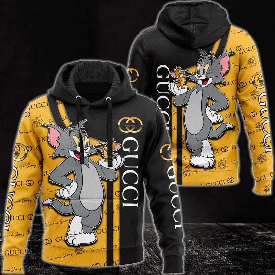 Gucci tom and jerry unisex hoodie for men women luxury pullover nh171
