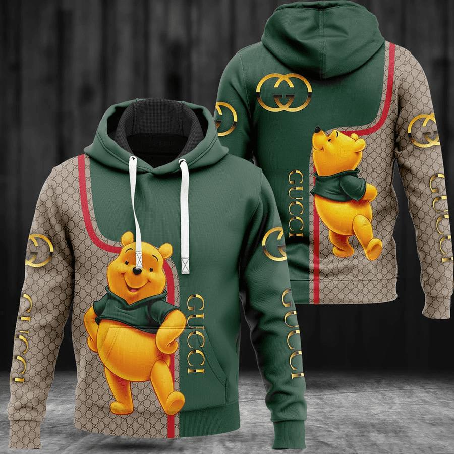 Gucci winnie the pooh unisex hoodie for men women luxury pullover disney gifts nh285