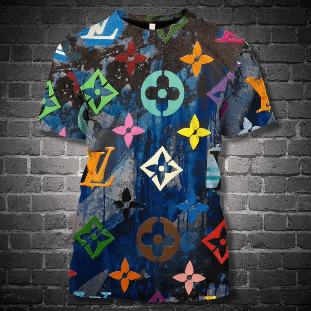 Louis vuitton paintful luxury brand premium unisex t-shirt outfit for men women