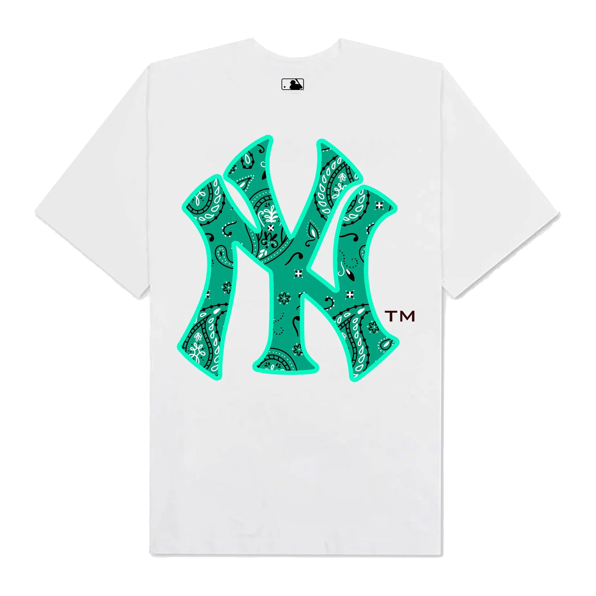 Mlb floral green logo t-shirt