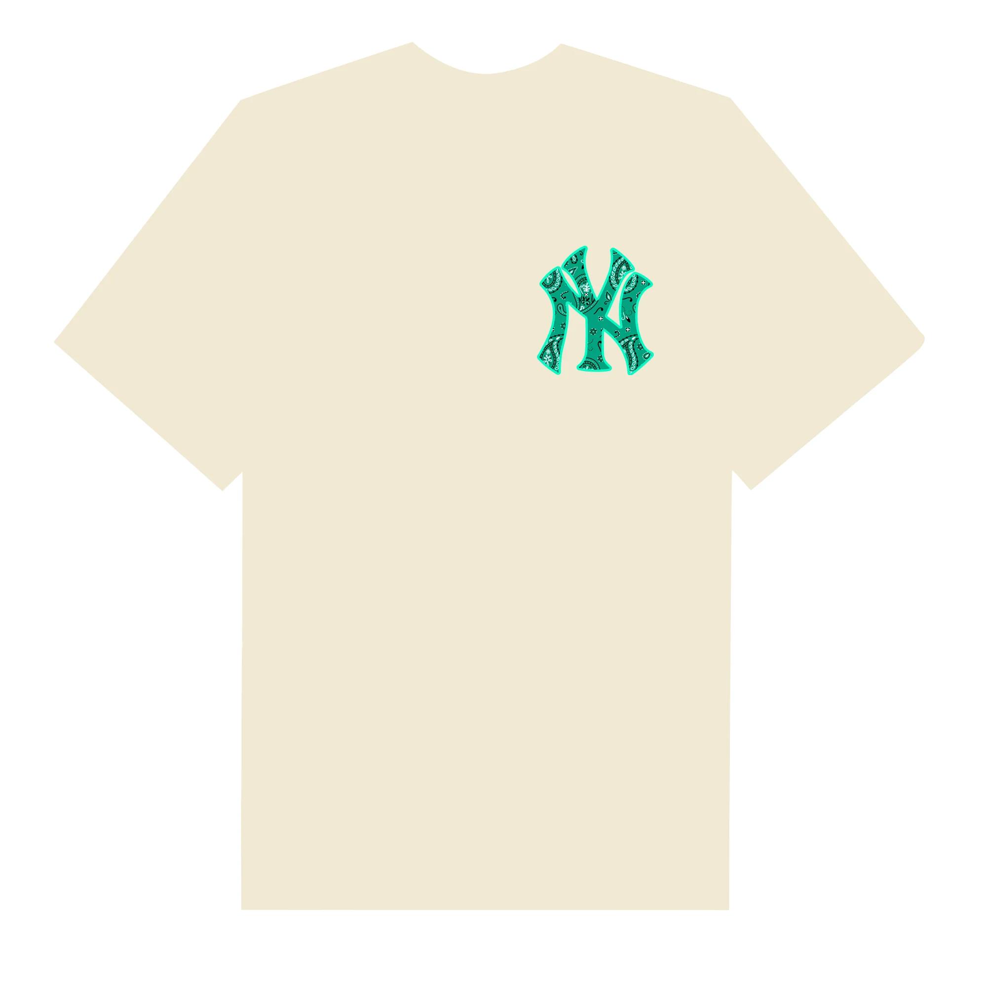 Mlb floral green logo t-shirt