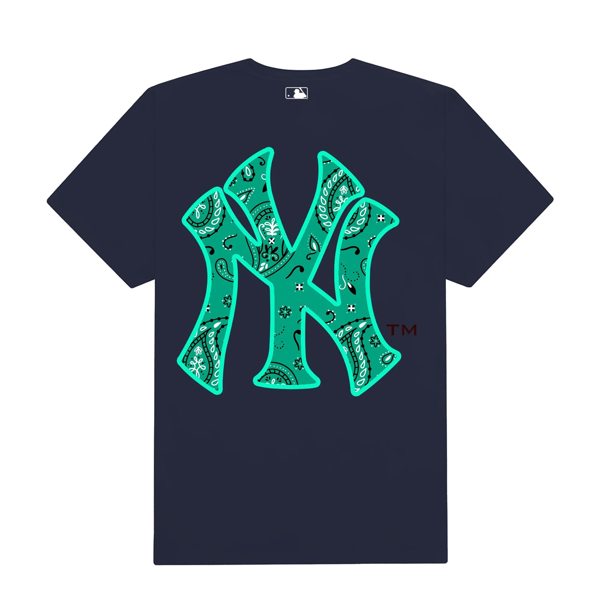 Mlb floral green logo t-shirt