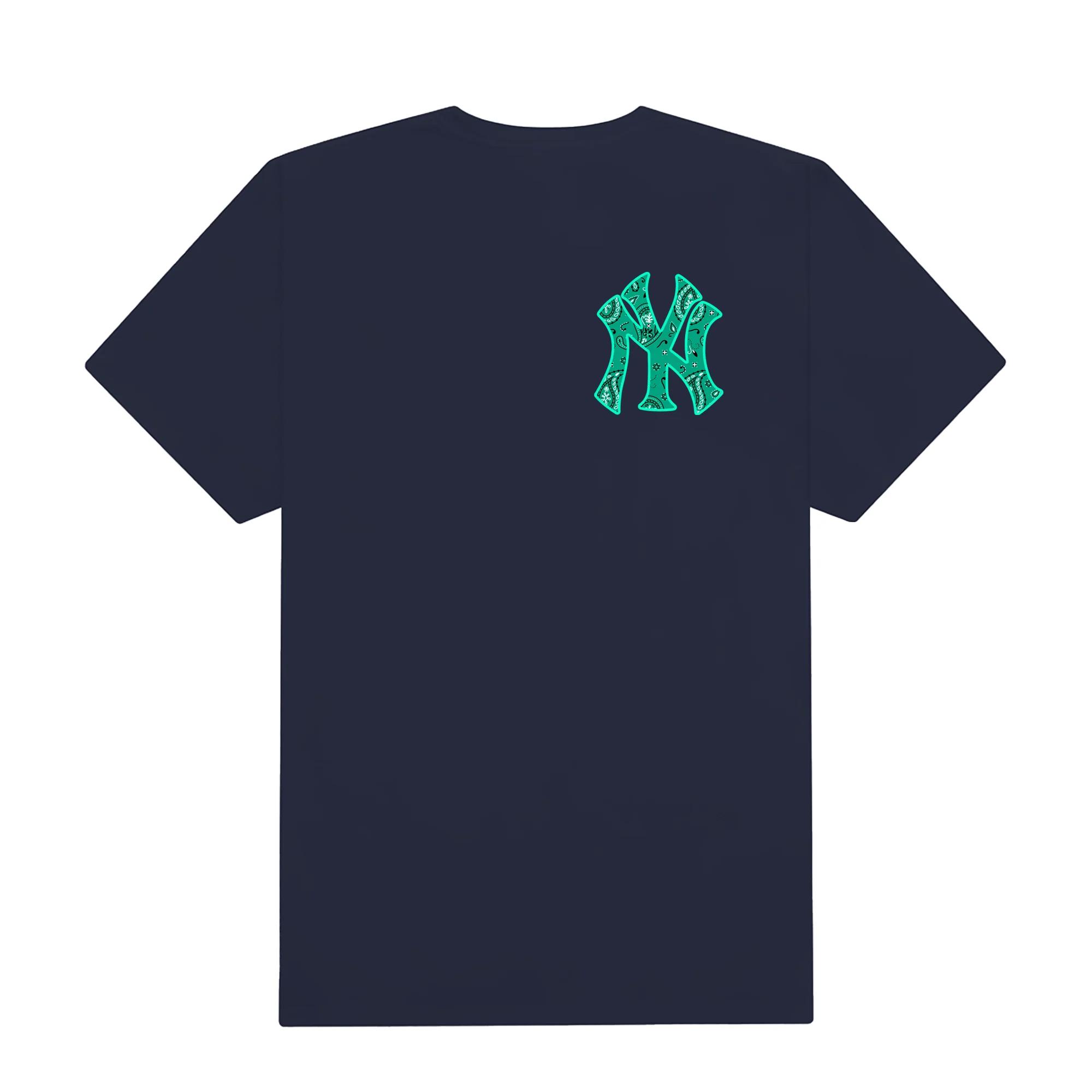 Mlb floral green logo t-shirt