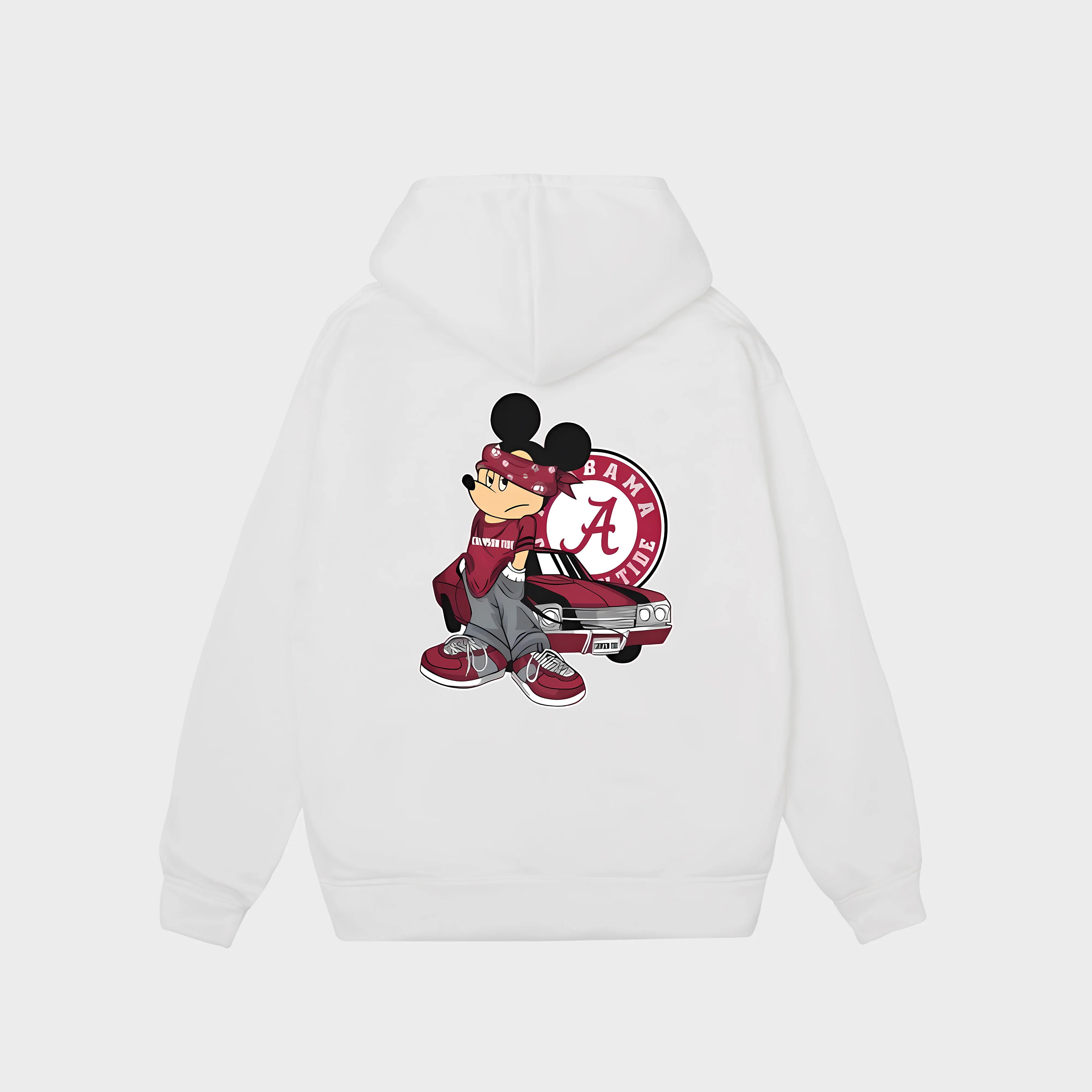 Nba mickey mouse alabama crimson tide super cool hoodie