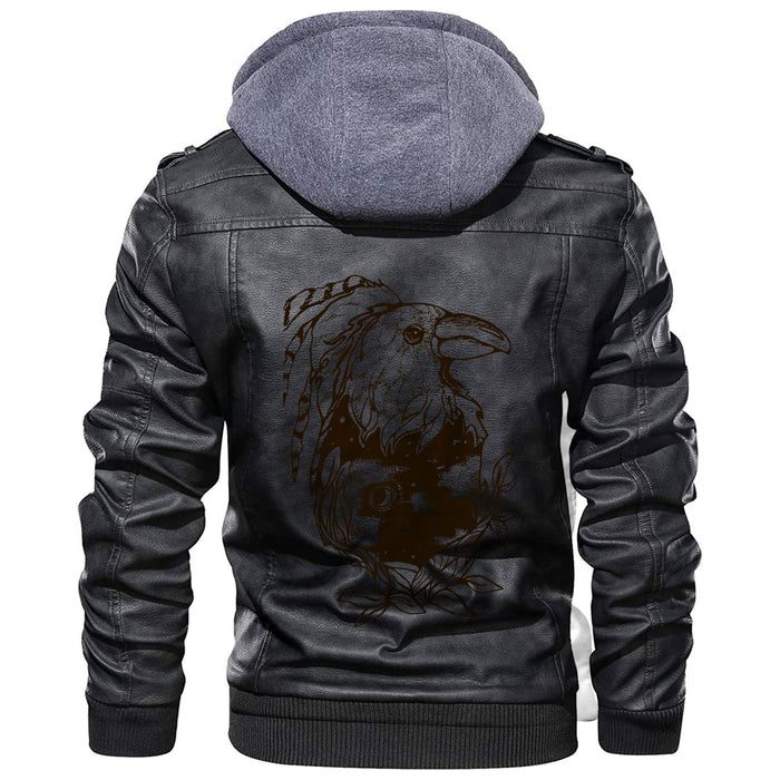 
Fairy Raven With A Feathers Leather Jacket A35 hot Baseball Jacket 2025 3DBJ7608