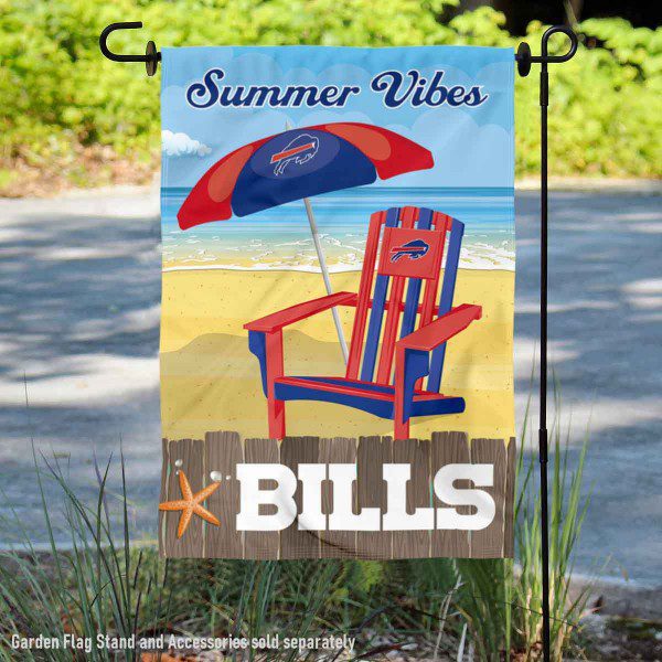 
Buffalo Bills Summer Vibes Double Sided Garden Flag - hot garden flag 2025 GDFL6710