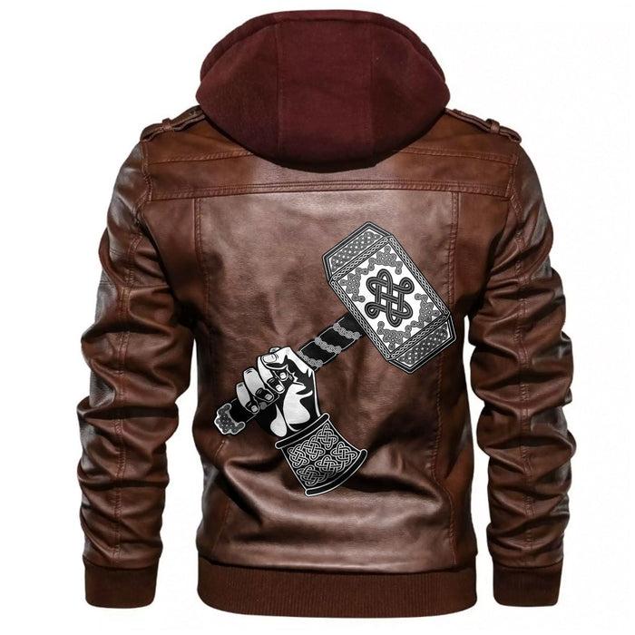 
Hand Holding The Hammer Of God Thor Leather Jacket A35 hot Baseball Jacket 2025 3DBJ7744