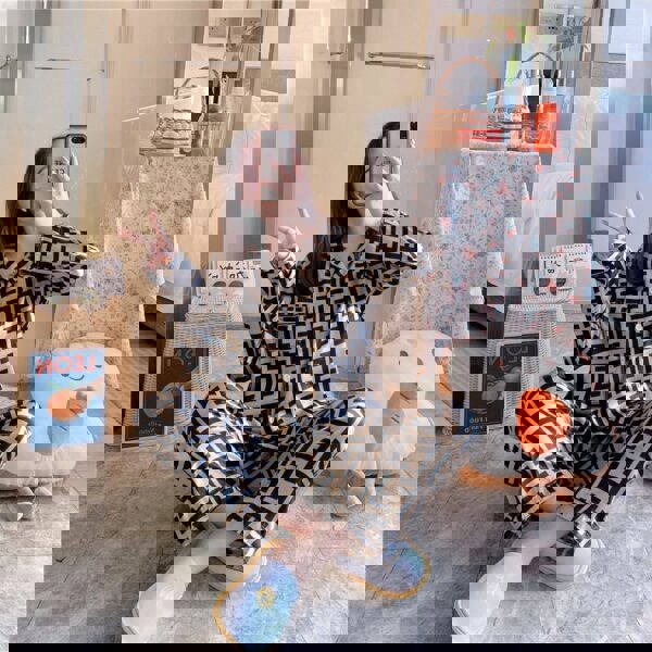 2024 trending luxury fashion fendi   pajama set pjs1046