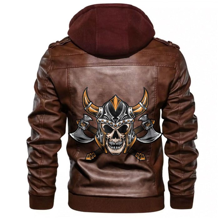 
Head Skull Axe Leather Jacket A35 hot Baseball Jacket 2025 3DBJ9053
