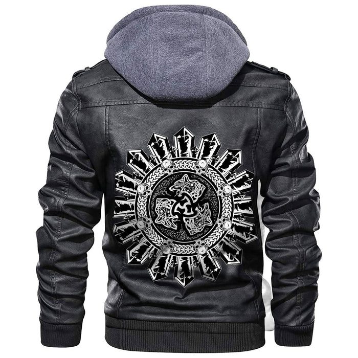 
Norse-Wolf-Tribal Leather Jacket A35 hot Baseball Jacket 2025 3DBJ7979