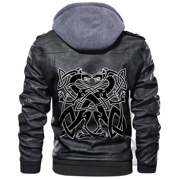 
Fighting Dragons In Celtic Style Leather Jacket A35 hot Baseball Jacket 2025 3DBJ9845