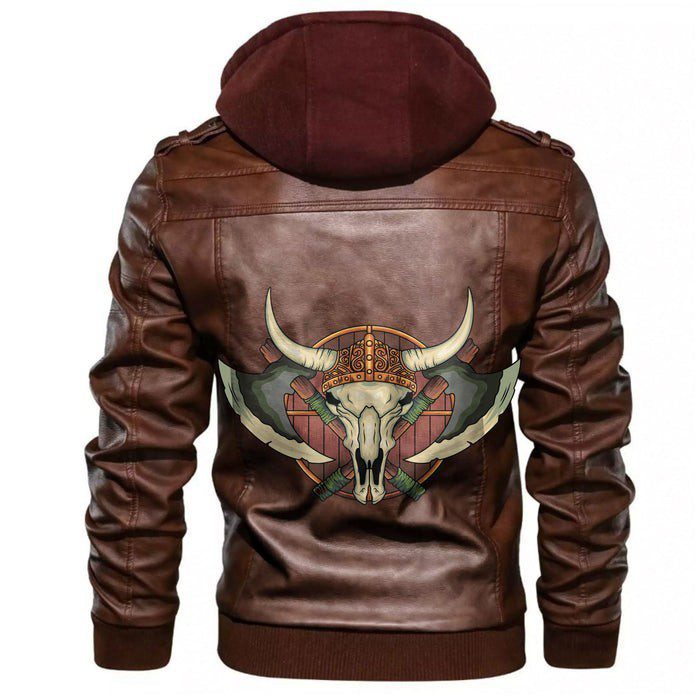 
Yak Skull And Equipment Leather Jacket A35 hot Baseball Jacket 2025 3DBJ3098