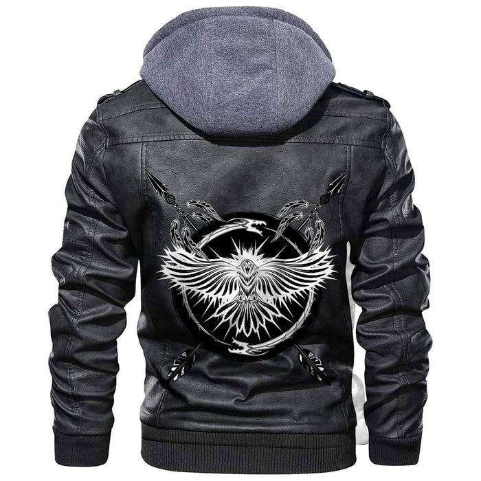 
Raven With Open Wings Sacred Sign Of Viking Leather Jacket A35 hot Baseball Jacket 2025 3DBJ3704