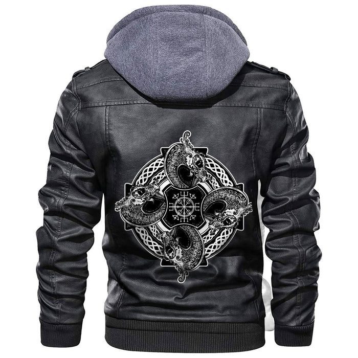 
Dragons & Helm Of Awe Aegishjalmur Leather Jacket A35 hot Baseball Jacket 2025 3DBJ4700