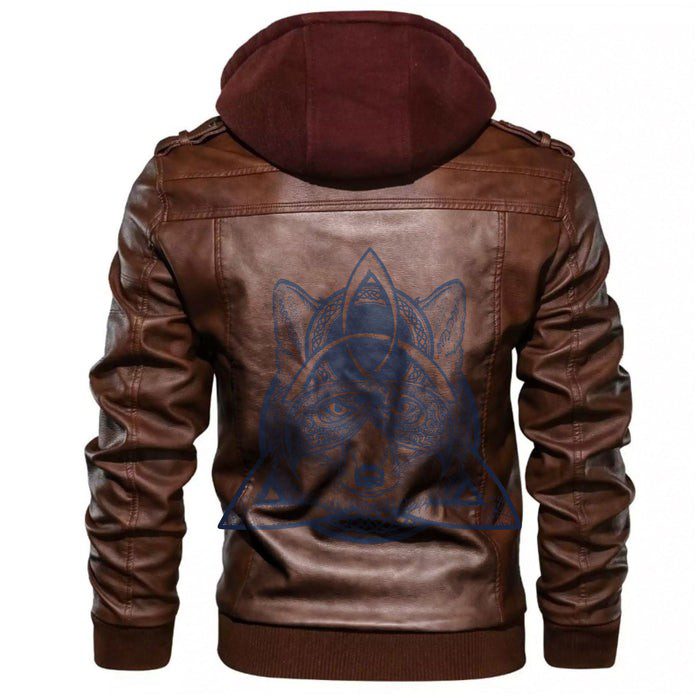 
Fox In The Celtic Style Tattoo Leather Jacket A35 hot Baseball Jacket 2025 3DBJ5174