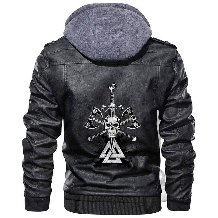 
Skull Pierced By A Sword Leather Jacket A35 hot Baseball Jacket 2025 3DBJ9493