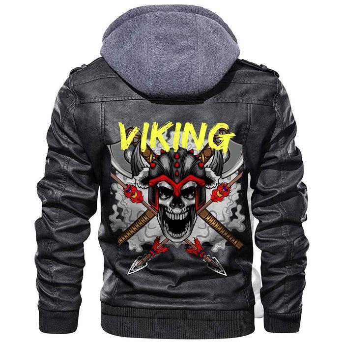 
Skull and Sword Leather Jacket A35 hot Baseball Jacket 2025 3DBJ597