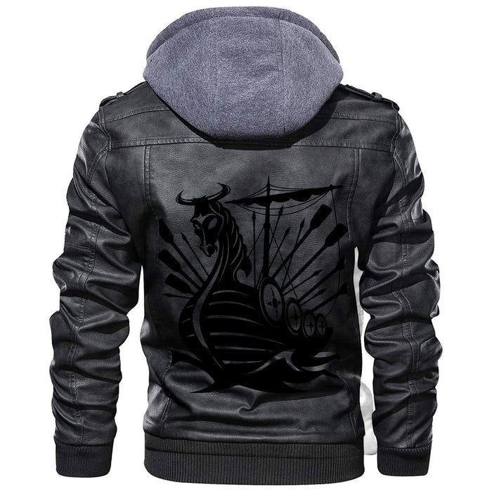 
Drakkar Ship Leather Jacket A35 hot Baseball Jacket 2025 3DBJ6320