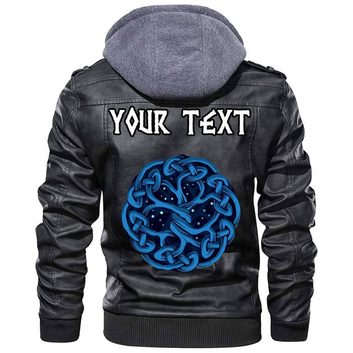 
Custom Celtic Tree Of Life Yggdrasil Mystic Night Leather Jacket A35 hot Baseball Jacket 2025 3DBJ4542