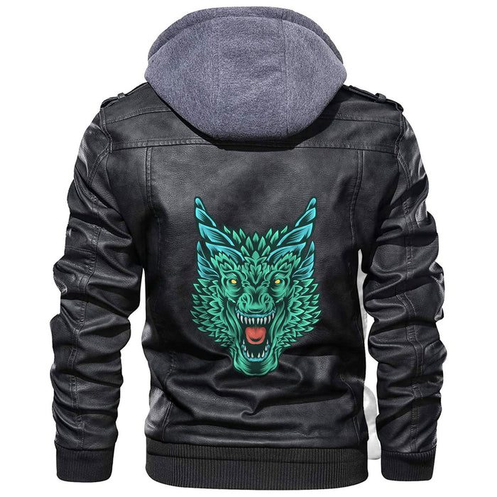 
Great Dragon Head With Horns Leather Jacket A35 hot Baseball Jacket 2025 3DBJ702