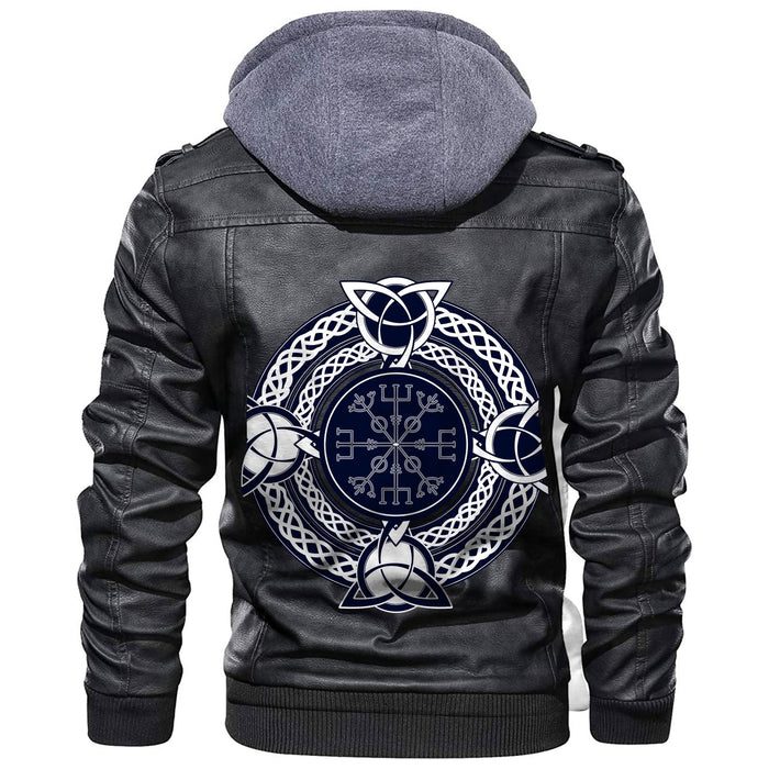 
Vegvisir Celtic Trinity Knot Leather Jacket A35 hot Baseball Jacket 2025 3DBJ7978
