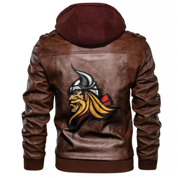 
Mascot Profile With Horned Helmet Leather Jacket A35 hot Baseball Jacket 2025 3DBJ2168