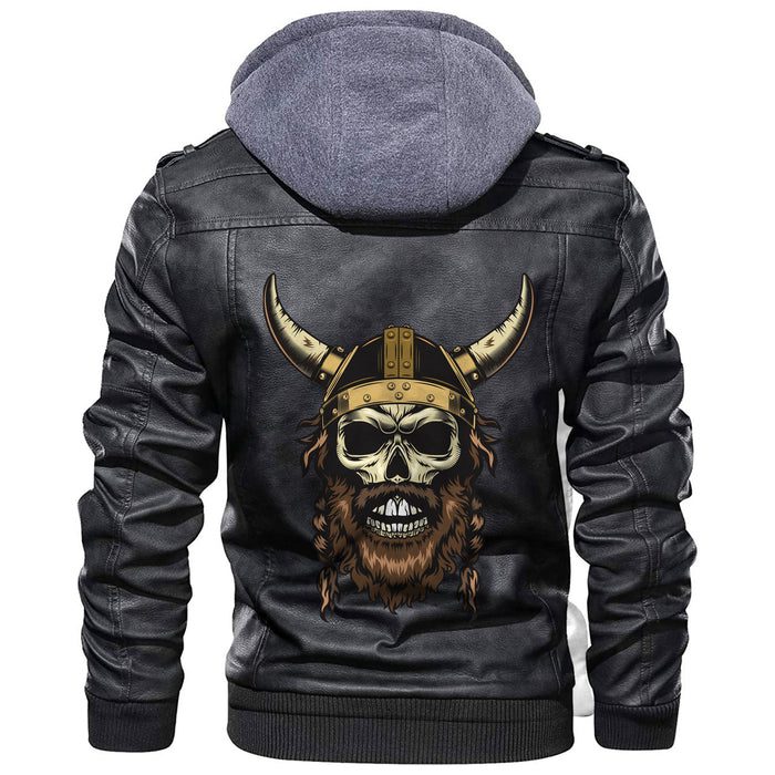 
Skull With Braided Hair And A Horned Hat Leather Jacket A35 hot Baseball Jacket 2025 3DBJ3707