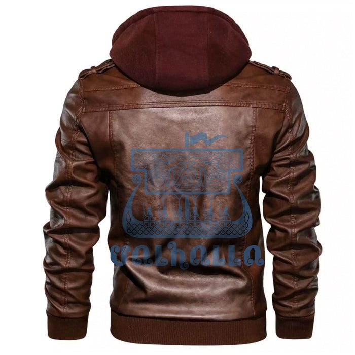 
Drakkar Ship Drawn Old Norse Leather Jacket A35 hot Baseball Jacket 2025 3DBJ9818