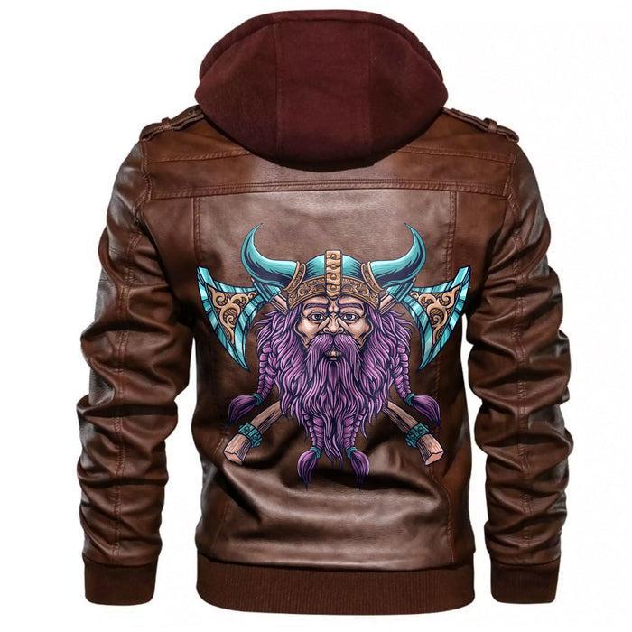 
Cool Beard With Axe Leather Jacket A35 hot Baseball Jacket 2025 3DBJ349