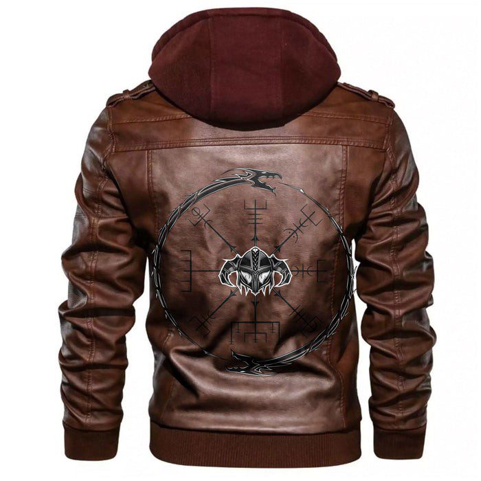 
Horror Helmet Magic Runic Leather Jacket A35 hot Baseball Jacket 2025 3DBJ6401