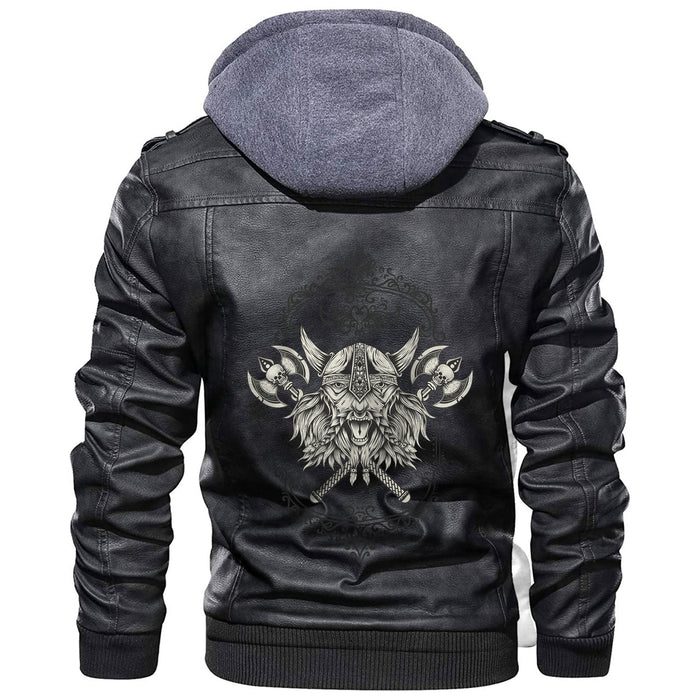 
Head With Two Axe Leather Jacket A35 hot Baseball Jacket 2025 3DBJ494