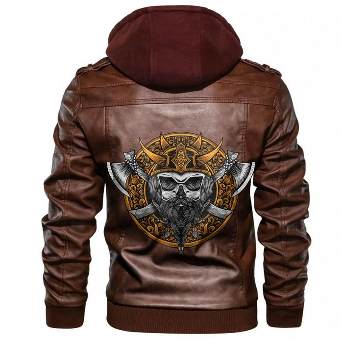 
Head Skull Axe Leather Jacket A35 hot Baseball Jacket 2025 3DBJ8416