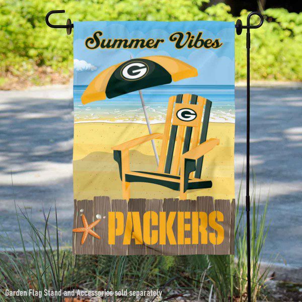 
Green Bay Packers Summer Vibes Double Sided Garden Flag - hot garden flag 2025 GDFL9473