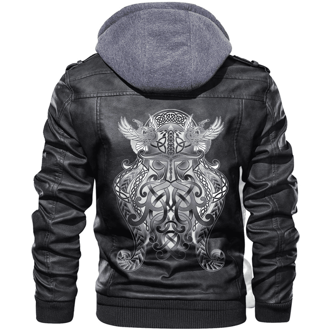 
Viking Odin Tattoo Zip Leather Jacket A31 hot Baseball Jacket 2025 3DBJ2116