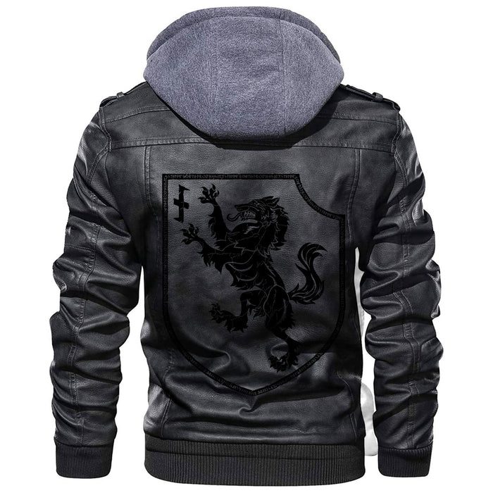 
Heraldic Shield With A Werewolf And Rune Wolfsangel Leather Jacket A35 hot Baseball Jacket 2025 3DBJ9247