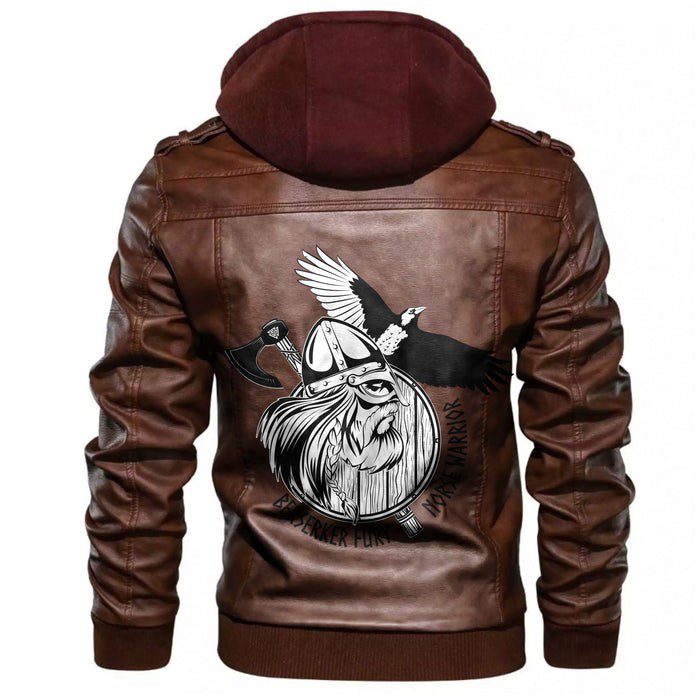 
Norse-Warrior-Berserker Leather Jacket A35 hot Baseball Jacket 2025 3DBJ3326