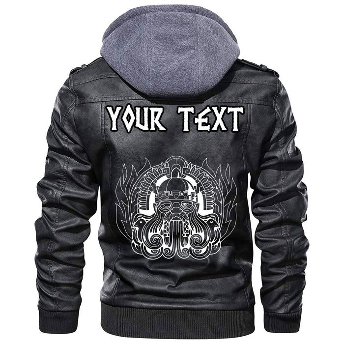 
Custom Ancient Scandinavian God Odin 2 Leather Jacket A35 hot Baseball Jacket 2025 3DBJ5607
