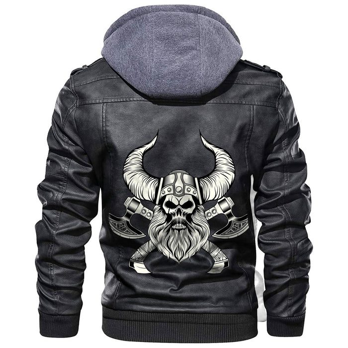 
Skull With Crossed Axes Leather Jacket A35 hot Baseball Jacket 2025 3DBJ6617