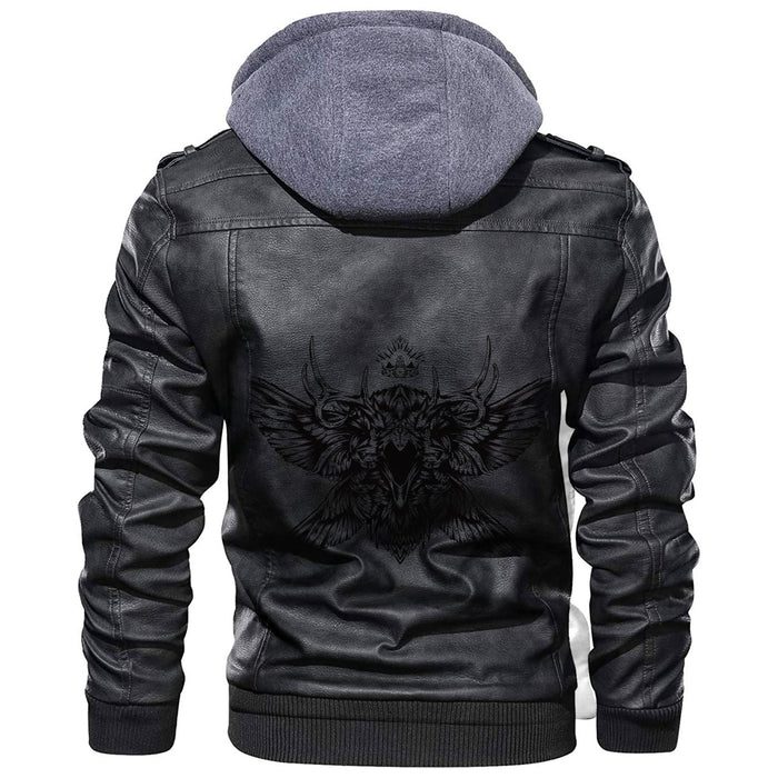 
Black RavenLeather Jacket A35 hot Baseball Jacket 2025 3DBJ7034