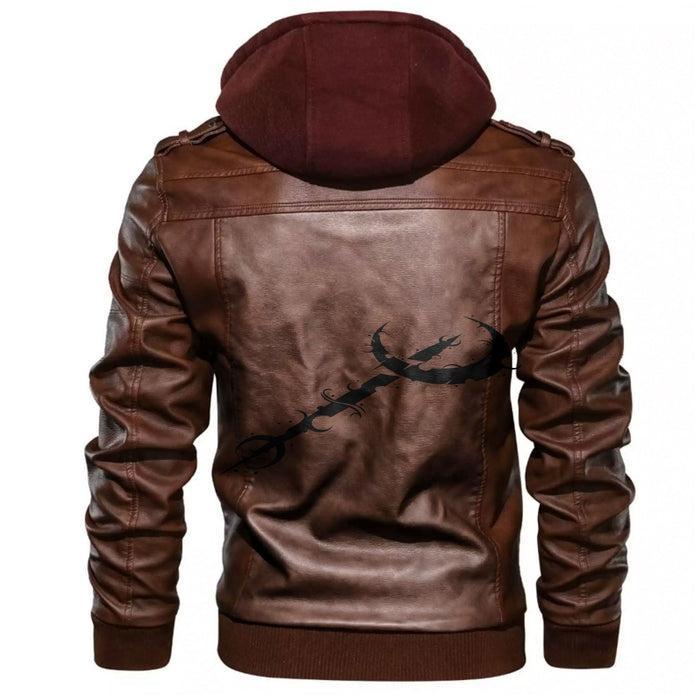 
Moon Symbol Leather Jacket A35 hot Baseball Jacket 2025 3DBJ4361