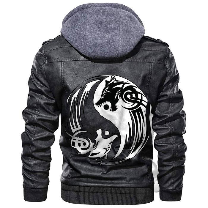 
Hati and Skoll Symbol Leather Jacket A35 hot Baseball Jacket 2025 3DBJ7319